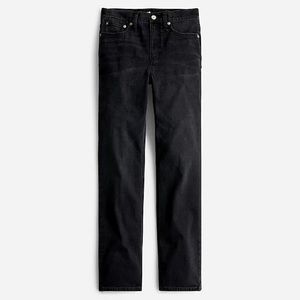 JCrew High-rise '90s classic straight jean in Charcoal wash